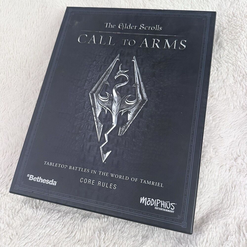 The Elder Scrolls Call to Arms Core Rules Box Bethesda Table Top Game Unused